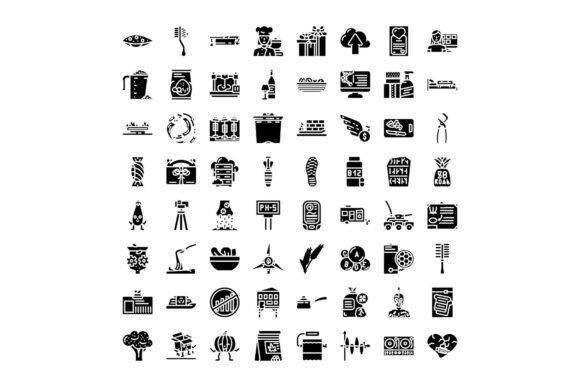 Black and White Pictogram Icon Collection