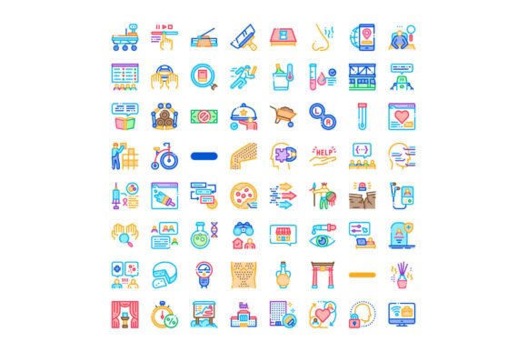 Collection of Assorted Outline Pictogram: A Practical Design Resource for Clarity and Consistency