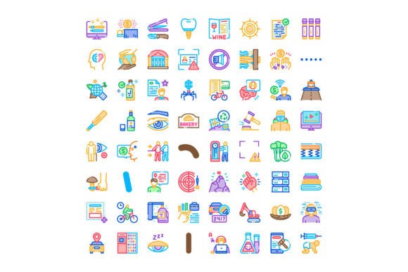 Collection of Business Technology Educat: A Versatile Icon Toolkit for Modern Design
