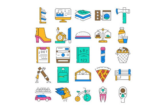 Collection of Various Colorful Objects I: A Practical Guide for Designers and Communicators