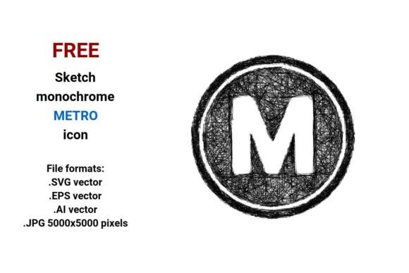 FREE Sketch Metro Icon