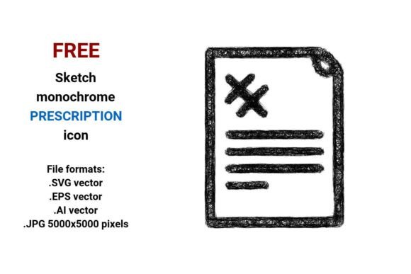 Free Sketch Prescription Icon