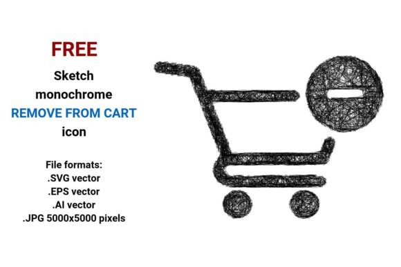 FREE Sketch Remove from Cart Icon: A Practical, Scalable Asset for Ecommerce Design