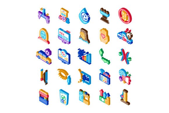 Isometric Business and Technology Colorf: A Versatile Toolkit for Modern Digital Design