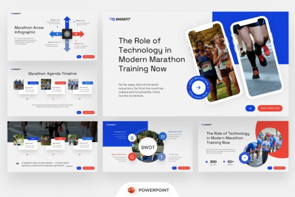 Marathon Sport PowerPoint: A Practical Template for Running and Athletic Presentations