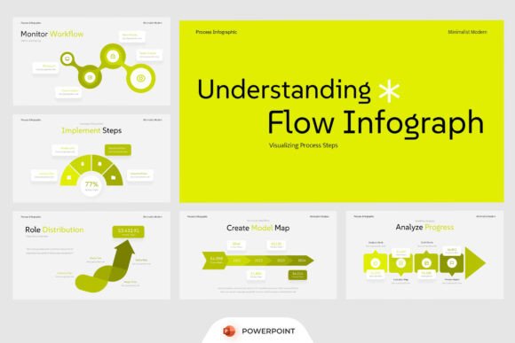Process Flow Infography PowerPoint