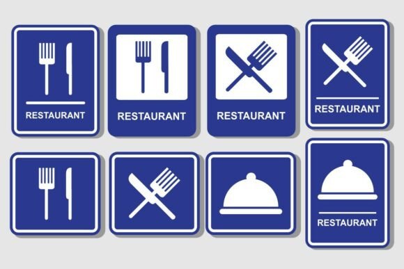 Restaurant Signage Elements Collection: Designing Clarity in Modern Hospitality